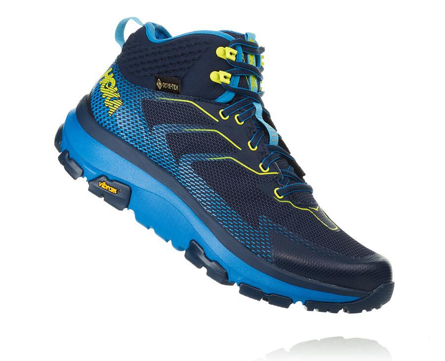 Hoka One One Turisticke Topanky Panske Námornícka Modrá - Toa GORE-TEX - 27396-SZWP